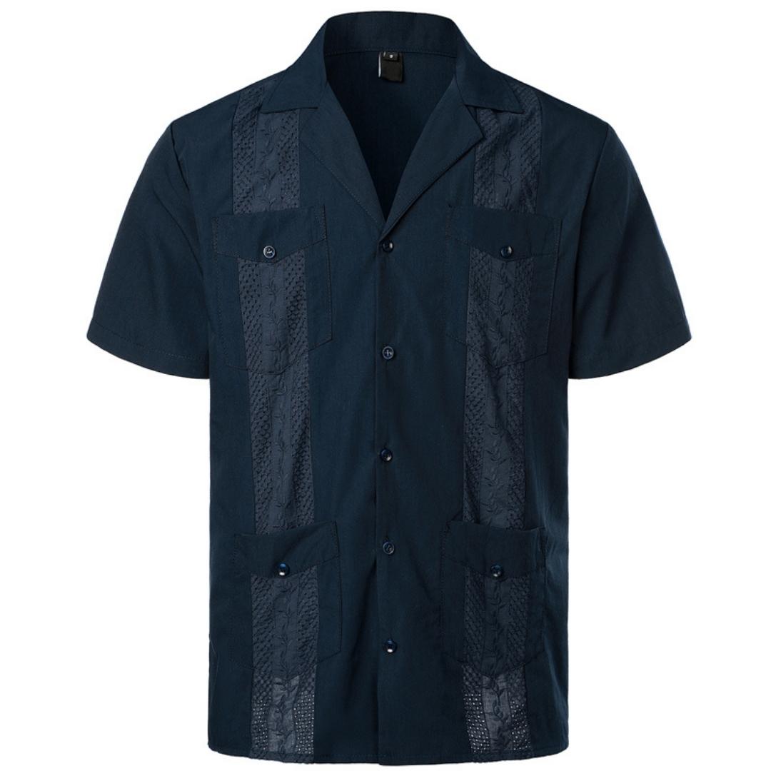 Camisa Masculina de Manga Curta Kevin Dickerson, camisa masculina, Camisa Masculina de Manga Curta Texturizada, camisa masculina manga curta, camisa masculina de botão