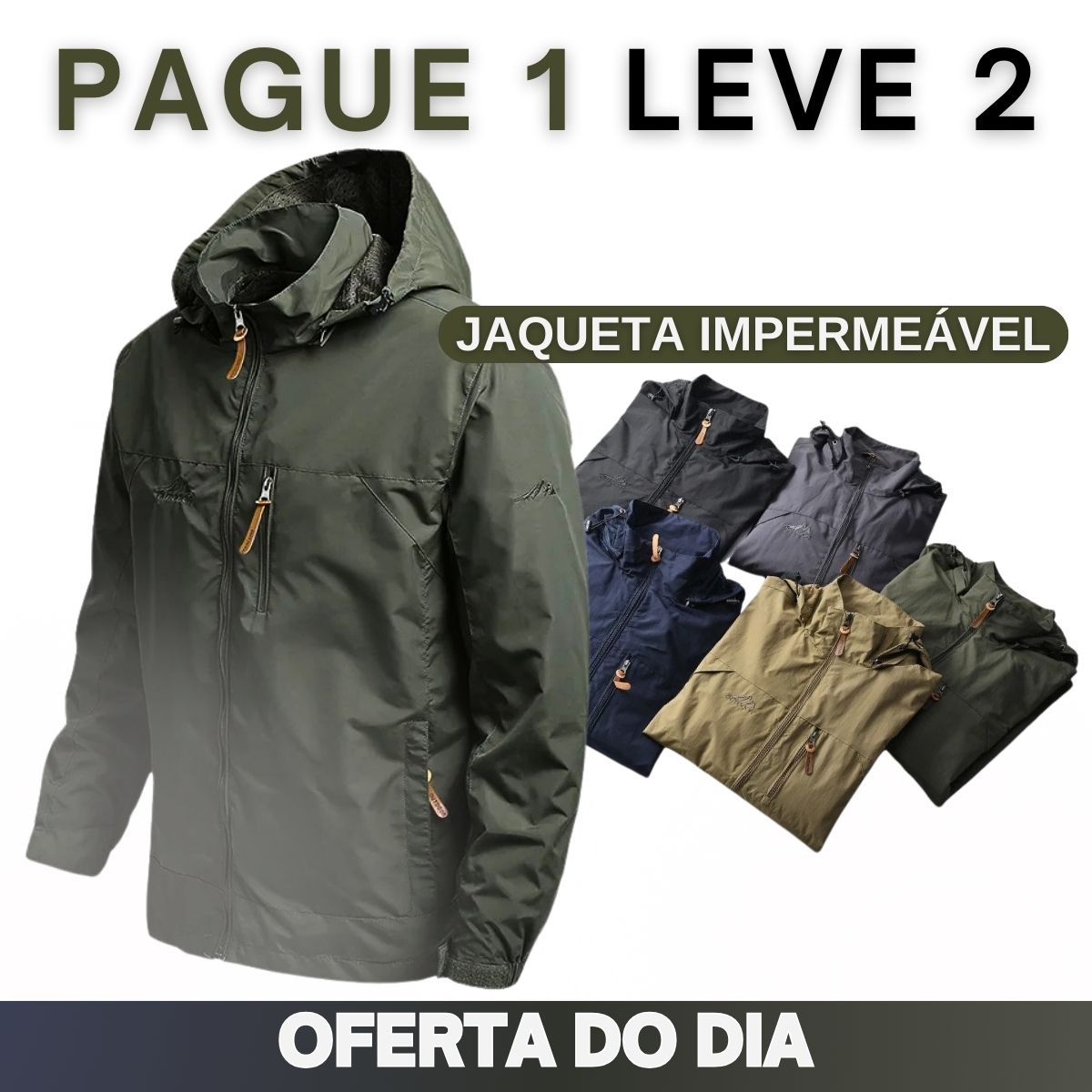 [COMPRE 1 LEVE 2] Jaqueta Impermeável Masculina Expedition