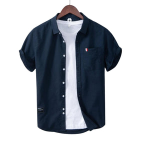 Camisa Masculina de Manga Curta Kaleb Warren,  Camisa masculina manga curta, Camisa Kaleb Warren, Elegância casual masculina, Estilo versátil confortável, Moda masculina sofisticada, Camisa social masculina, Camisa elegante casual, Camisa premium masculina, Camisa moda masculina, Camisa casual refinada, Camisa masculina moderna, Camisa conforto elegância, Camisa versatilidade masculina, Camisa estilo sofisticado, Camisa moda contemporânea, Camisa manga curta premium, Camisa masculina casual