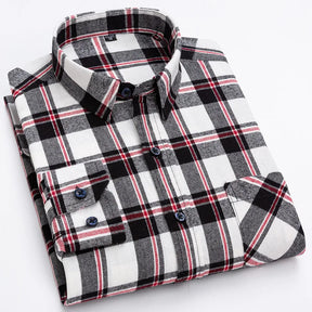 Camisa Xadrez Masculina 100% Algodão Puro