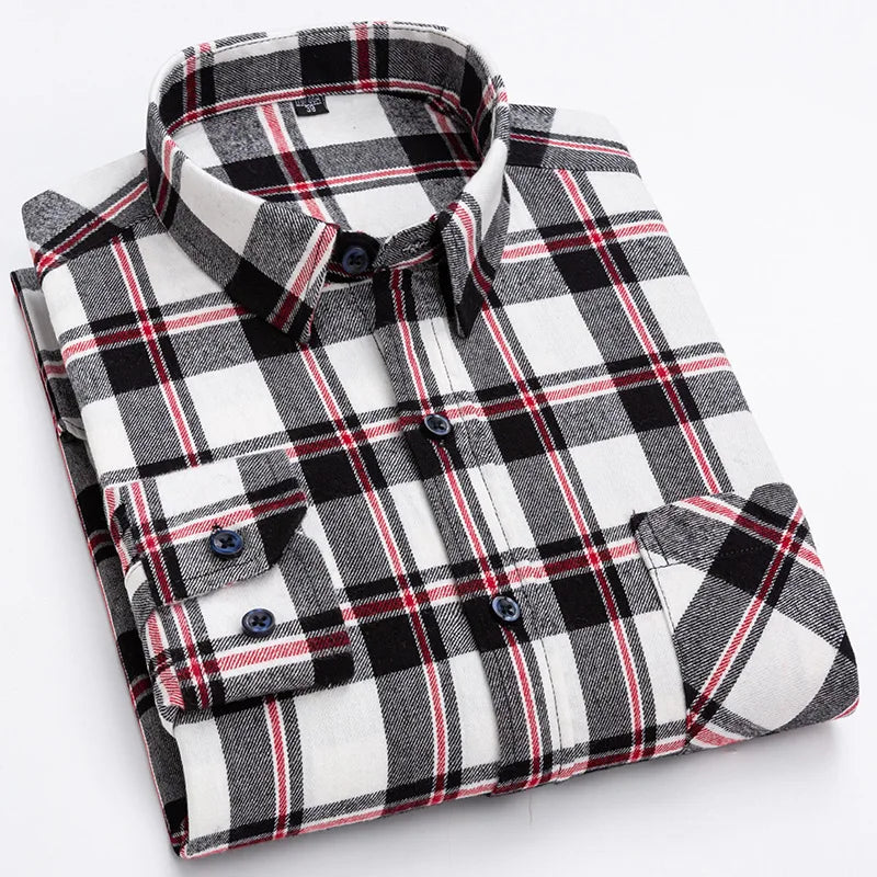 Camisa Xadrez Masculina 100% Algodão Puro