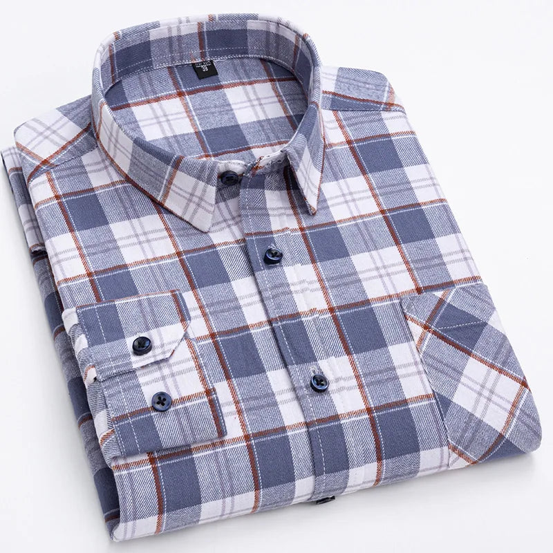 Camisa Xadrez Masculina 100% Algodão Puro