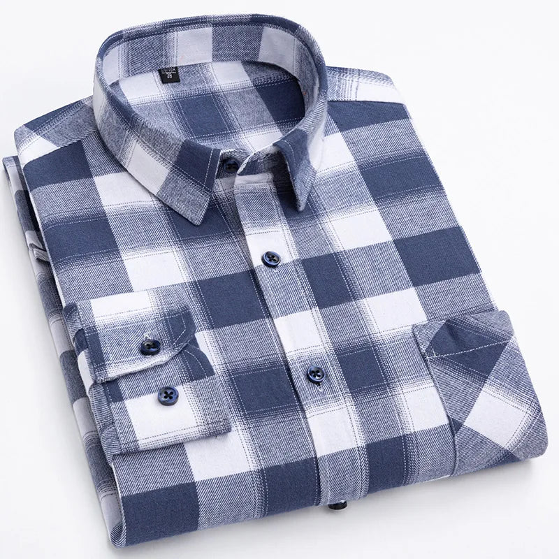 Camisa Xadrez Masculina 100% Algodão Puro